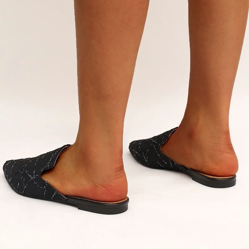 Women's Fashion Pointed Toe Mules Slippers