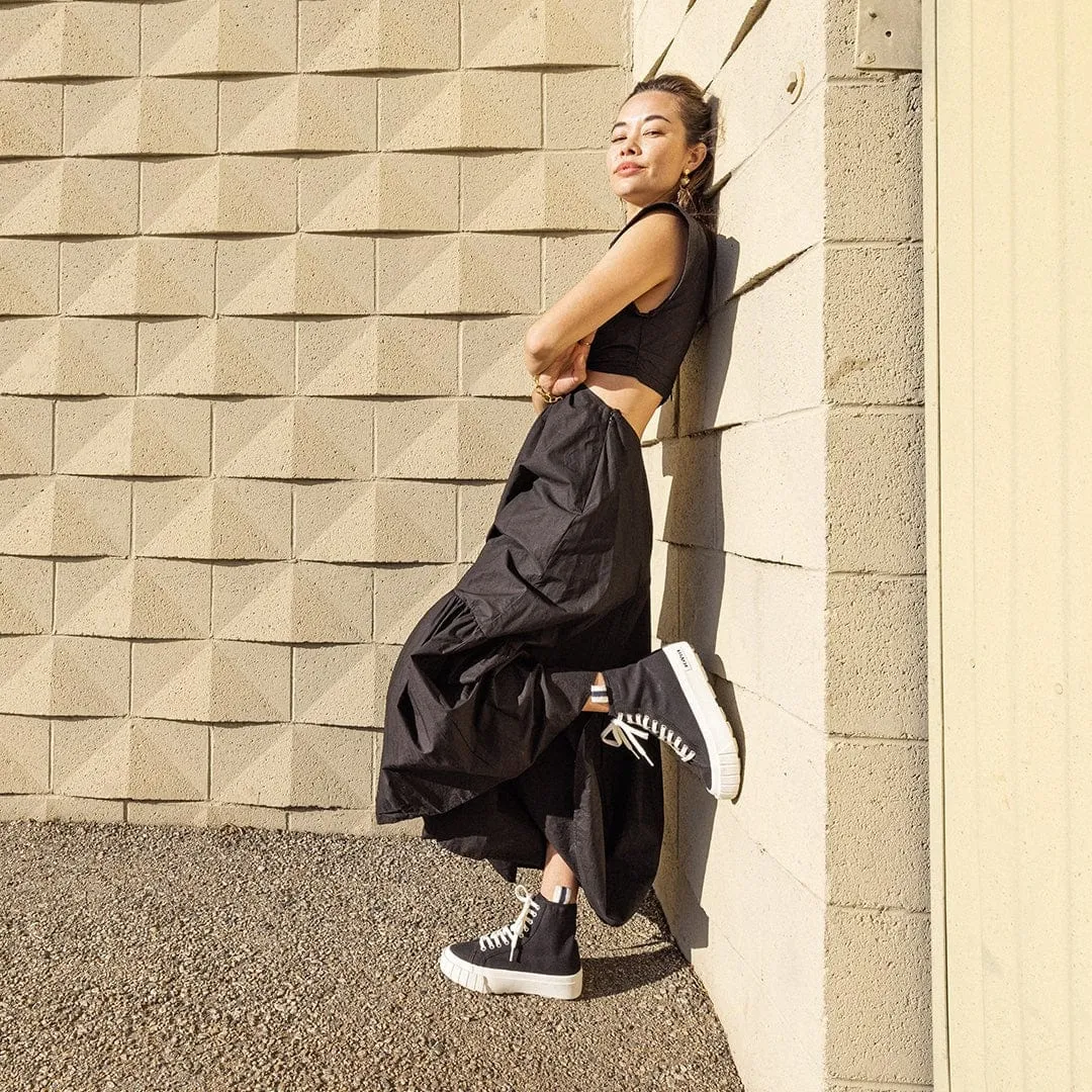 Womens - La Brea Lug High Top Platform - Black