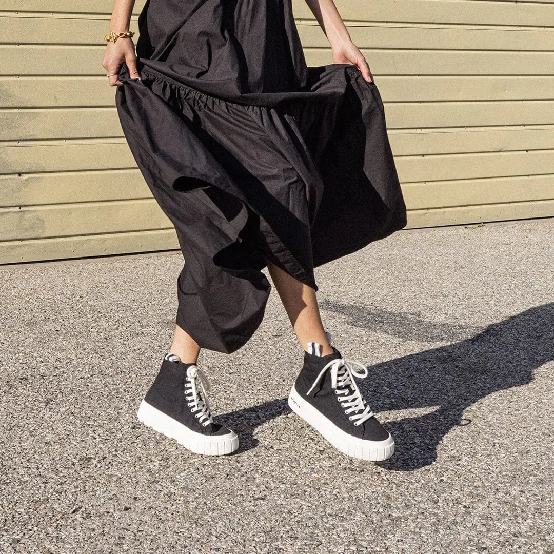 Womens - La Brea Lug High Top Platform - Black