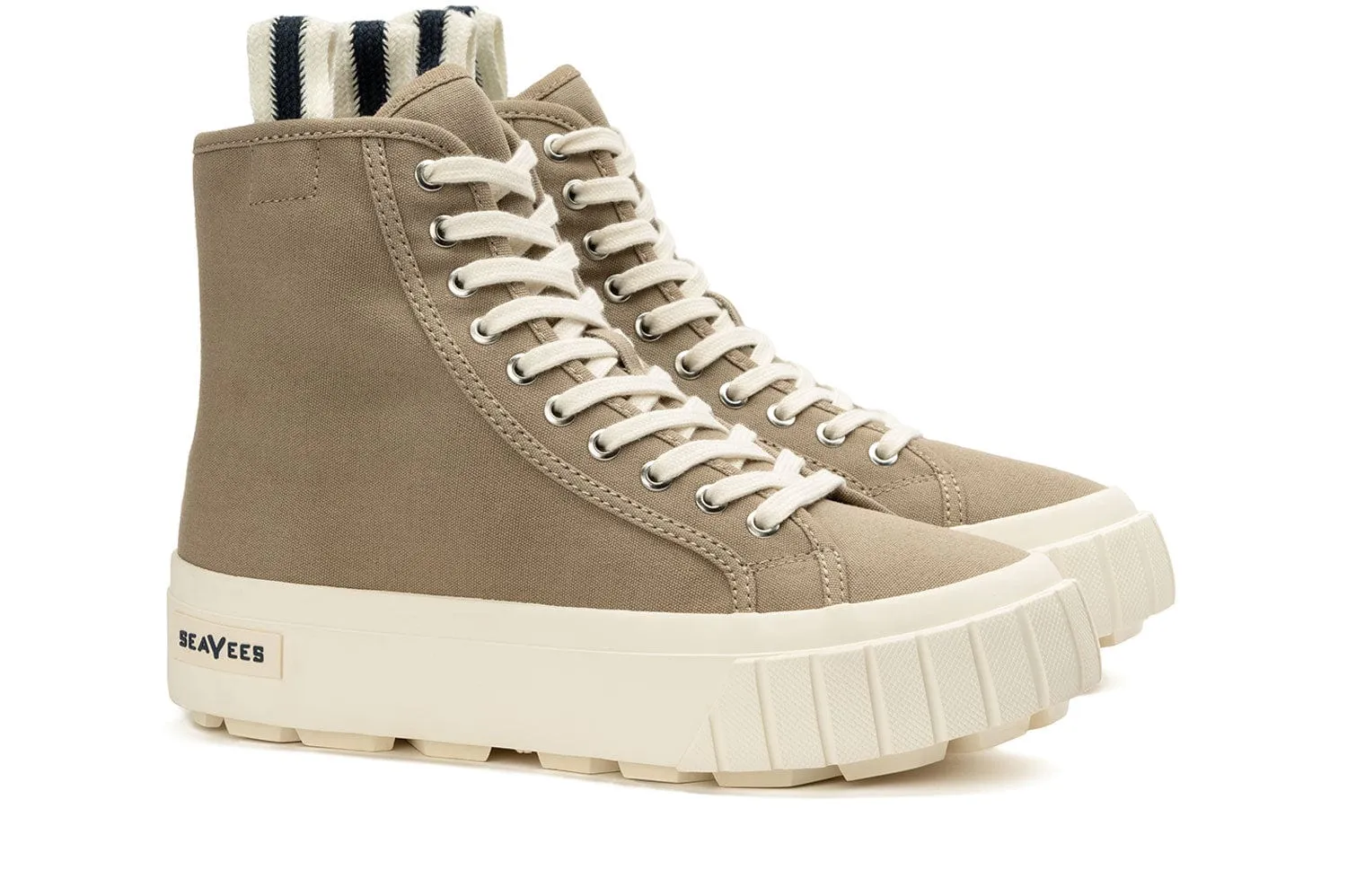 Womens - La Brea Lug High Top Platform - Stone