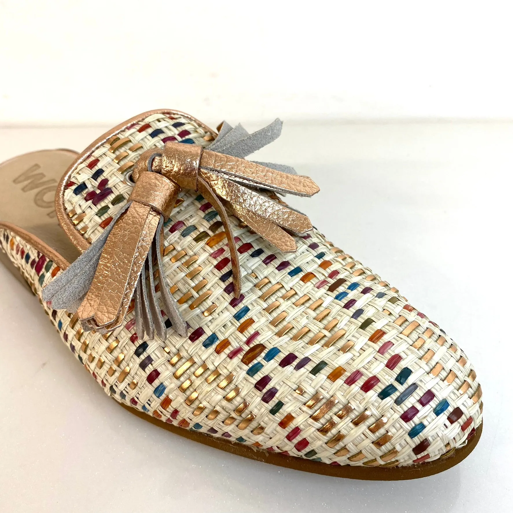 Wonders Woven Closed Toe Mules