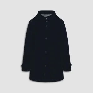 Wool Car Coat with Hood