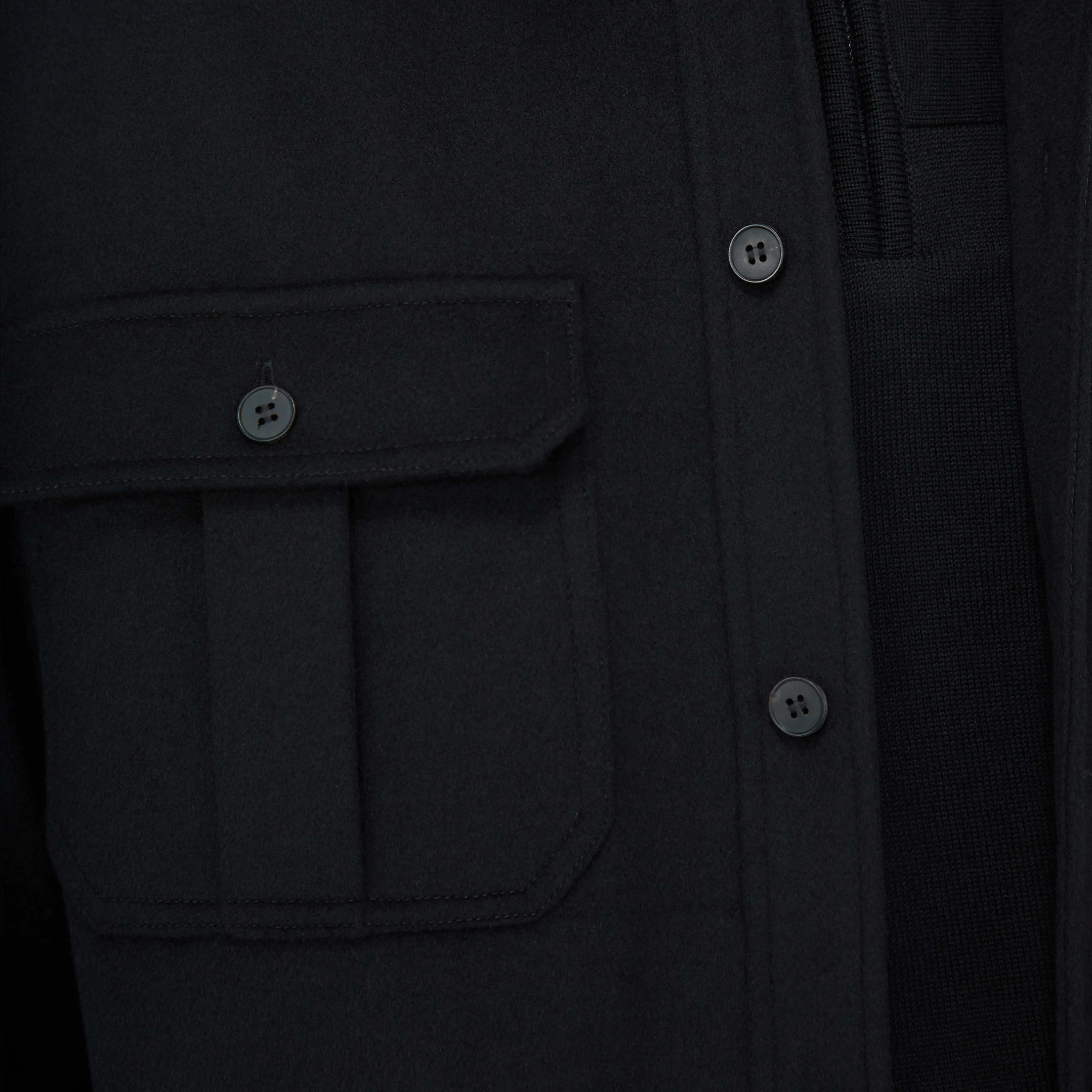 Wool Cashmere Shirt Jacket