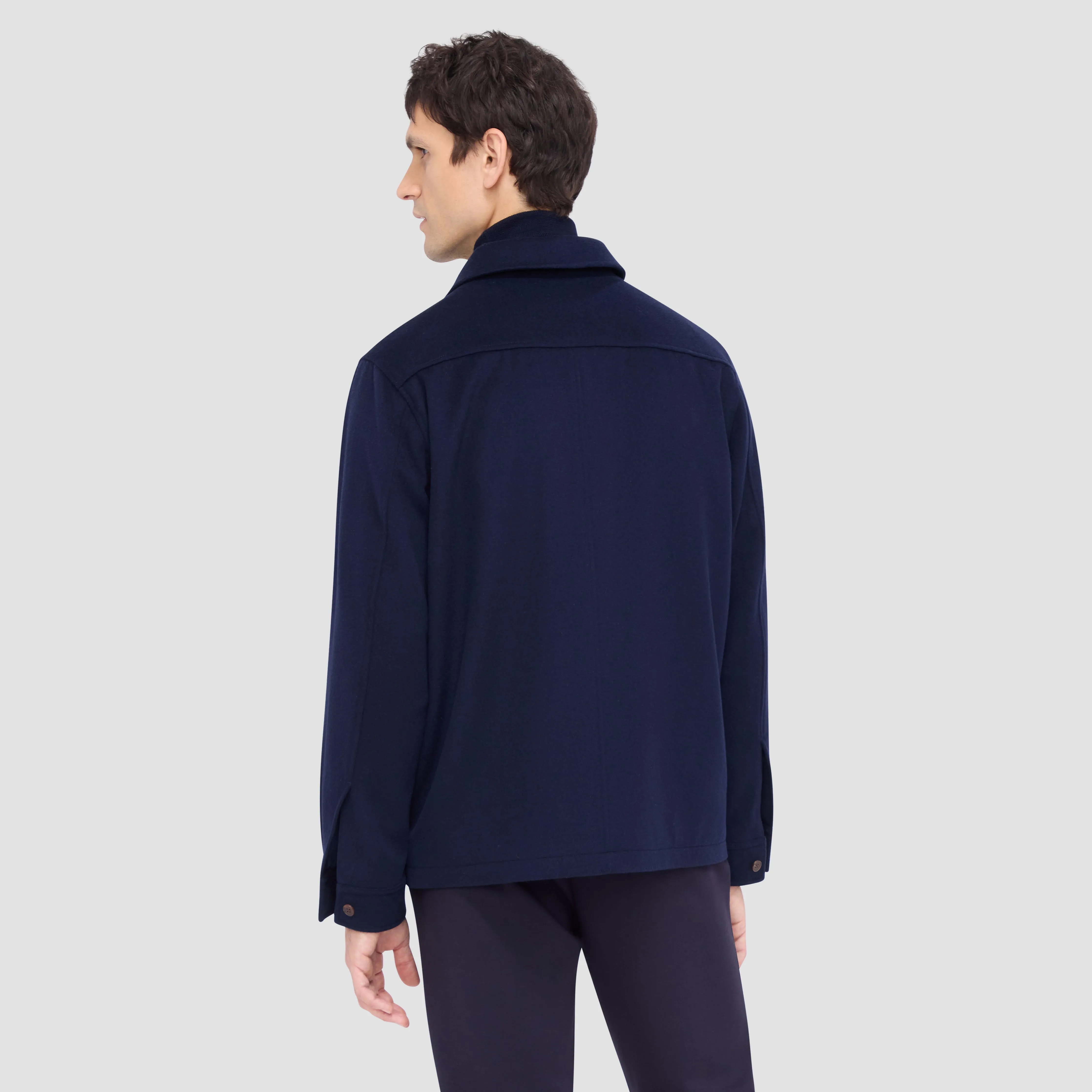 Wool Cashmere Shirt Jacket