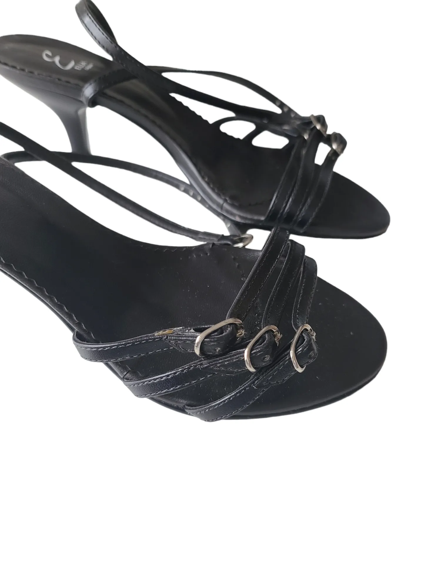 Y2k girly black shoes