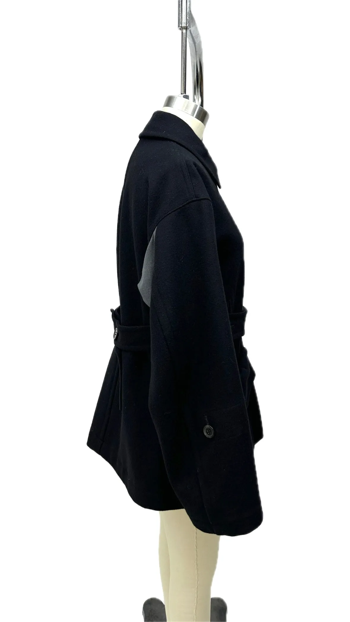 Y's Yohji Yamamoto Wool & Cashmere Belted Coat